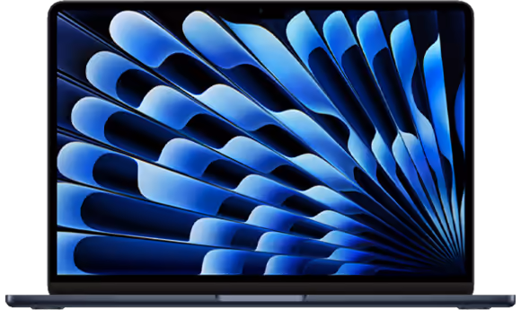 MacBook Air M3 on a repair bench, showing internal components and tools used for professional repair services in Dubai.